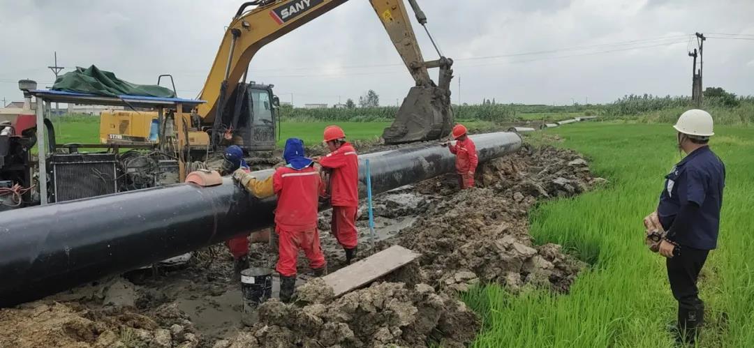 在泥泞中与时间“赛跑”| 中化华油巢湖-江北产业集中区天然气干线项目