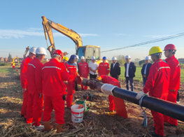 省台聚焦！中化华油建设集团黄冈中燃高压管网改造工程项目建设高效推进